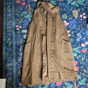 Elizabeth Suzann Clyde Vest in Clay Cotton Canvas, Size XS